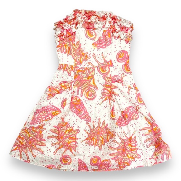 Lilly Pulitzer | “Conched Out” Seersucker Sundress (00) 🐚 - Picture 4 of 10